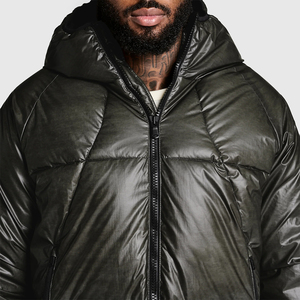 Chaqueta térmica con capucha y cremallera sensible al calor, que cambia de color, con logo frontal, para hombre adulto, la más vendida del invierno. - Product Image 4