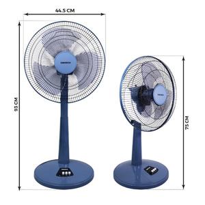 Nanoco NLF1623 Remote <b>Pedestal</b> Electric <b>Fan</b> 3 Air Cooling Plastic Copper Wire Motor Mechanical Household and Hotel Use - Product Image 2