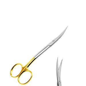 Tijera de Cirugía Dental de hoja afilada curva Instrumento dental veterinario quirúrgico - Product Image 4