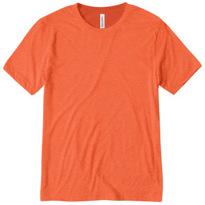 BELLA + CANVAS Camiseta de manga corta unisex en blanco de tres mezclas - Product Image 1