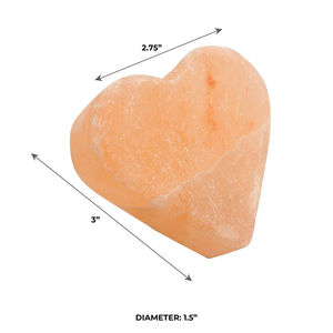 Savon au sel de cristal rose de l'Himalaya en forme de coeur Professionnel Home Spa Detox Massage Stones Natural Crafts - Product Image 3