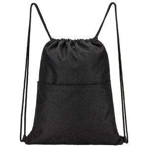 Nueva tendencia, Mochila deportiva con logotipo impreso personalizado, bolsa de gimnasio con cordón de lona para mujeres y hombres, precio de fábrica - Product Image 1