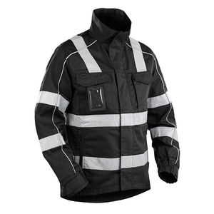 Chaleco DE TRABAJO impermeable a prueba de viento de alta calidad OEM recién llegado con logotipo personalizable características de seguridad reflectantes - Product Image 1