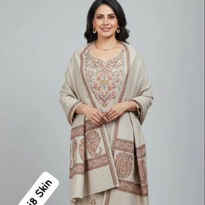 Ssumaira Apporter Anarkali Pashmina Broderie Robes 3 Pièces Hiver Addition - Product Image 1