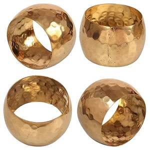 El más nuevo servilletero de Metal con patrón grabado, accesorio decorativo para vajilla, servilleta de tendencia, anillos de tejido para Hotel - Product Image 2