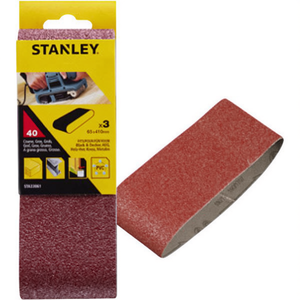 Bandes abrasives multi-paquet Stanley 65x410 mm pour ponceuses à bande - Product Image 2