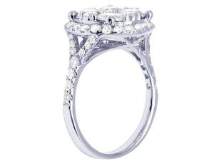 Anillo de diamantes de moissanita redondo elegante de alta calidad para mujer en compromiso perfecto, joyería de diamantes de aniversario o regalo - Product Image 4