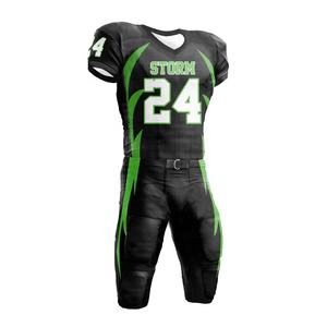 Conjunto de Uniforme de Fútbol Americano Personalizado con Estampado Digital para Adultos, 100% Poliéster, Manga Corta, Hecho en Pakistán - Product Image 5