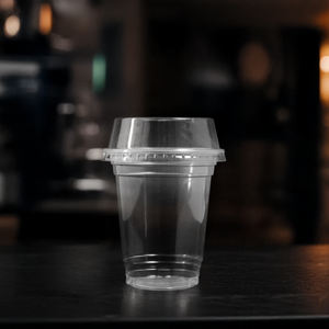 QUANG QUAN gobelets en plastique jetables à paroi unique pour animaux de compagnie 95mm 16/20/24oz vente chaude café thé boissons froides - Product Image 1