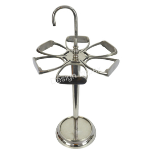 Factory Top Selling Umbrella Stand Aluminum Material Horse <b>Shoe</b> Style Unique Silver Umbrella <b>Holder</b> Stand Home Decorative - Product Image 5