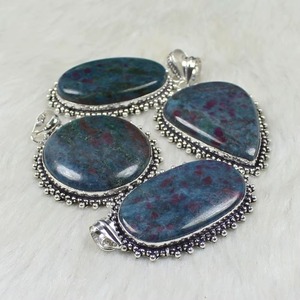 สร้อยคอจี้พลอยทับทิมธรรมชาติดีไซน์แบบ kyanite คอลเลกชั่นขายส่งสำหรับเครื่องประดับเงินกรอบการตั้งค่า manauafaters - Product Image 4