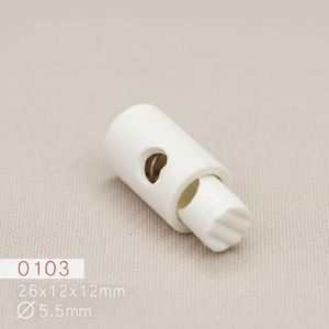 Verrou de cordon en plastique ABS sans nickel, à trou simple ou double, avec ressort, type XB-52, vente en gros d'usine, personnalisation acceptée #   Cordon de serrage - Product Image 6