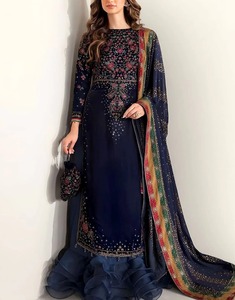 2025 fête porter Shalwar Kameez femmes robes décontractées avec 100% Pure Lawn Dupatta nouveau Design lavable Kameez OEM ODM disponible - Product Image 2