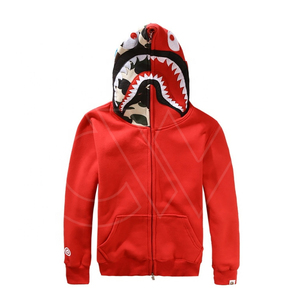 เสื้อฮู้ดซิปเต็มตัว ผ้าฟลีซคอตตอนคุณภาพสูง สไตล์สตรีทแวร์สำหรับฤดูหนาว ปักลาย  รักษ์โลก แขนยาว สำหรับผู้ชาย น้ำหนัก 300 กรัม - Product Image 5