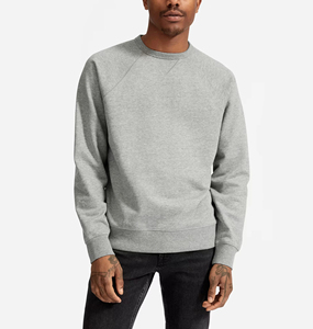 Sweat-shirt respirant 100% coton personnalisé pour hommes, sweatshirts d'hiver brodés à col ras du cou lourds - Product Image 5