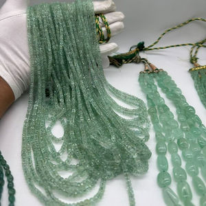 Perles Rondelle à facettes émeraude russe verte naturelle 3mm à 6mm pierres en vrac pour la fabrication de bijoux fins - Product Image 5