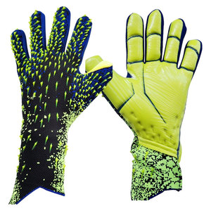 Venta al por mayor guantes profesionales de portero de dedo completo cuero transpirable diseño antideslizante alta calidad tamaño personalizable Unisex - Product Image 1