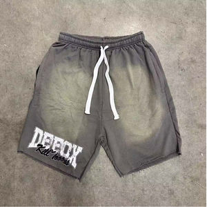 High Quality Customized 100% Cotton Heavyweight French Terry Sweat <b>Shorts</b> Pants Acid Wash <b>Shorts</b> for <b>Men</b> - Product Image 5