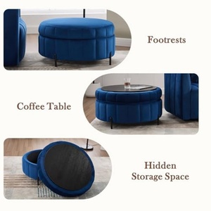 M Upholstered Oversized 360&deg; Swivel Accent <strong>Barrel</strong> <strong>Chair</strong> Half Cozy Sofa <strong>Set</strong> Furniture Living Room Pumpkin-Shape Club Armchair - Product Image 6