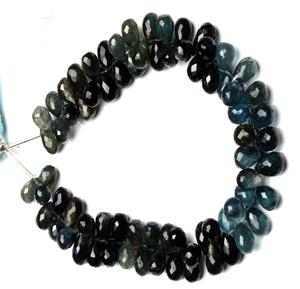 มอสสีน้ำเงินธรรมชาติที่หายากสุดๆรูปร่างหยดน้ำตาพลอยสีฟ้าพลอยสีฟ้าทำด้วยมือหินบริลหลวมสำหรับการทำเครื่องประดับสร้อยคอ - Product Image 4