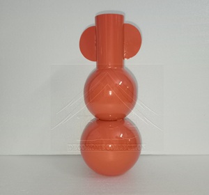 Florero de hierro metálico hecho a mano de calidad superior, tallas ornamentadas de brillo metálico lujoso para Bodas de interiores sofisticados - Product Image 2
