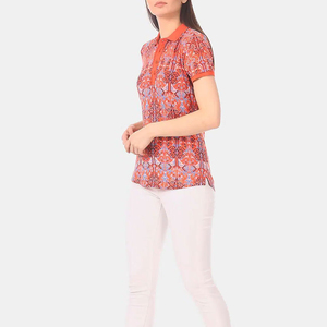 Servicio OEM ODM para mujer para camisas Slim Fit Casual estampado sublimación tejido de alta calidad transpirable disponible Stock - Product Image 4