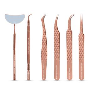 Pinzas de extensión de pestañas de acero inoxidable de alta calidad hechas a medida Punta puntiaguda Aplicación conveniente de pestañas postizas - Product Image 4