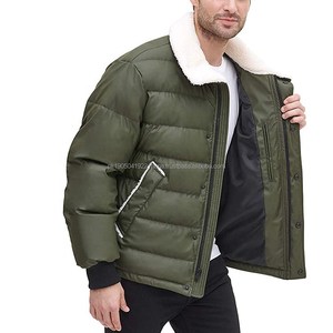 Wholesale Custom Designer Windproof <b>Waterproof</b> Breathable Eco-Friendly Front Men's Winter Outdoor <b>Plus</b> <b>Size</b> Canvas Stand Collar - Product Image 5