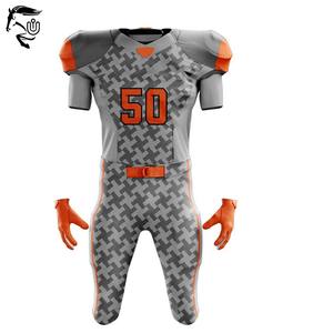 Conjuntos de uniformes de fútbol americano con logotipo personalizado 2025 | Ropa deportiva de poliéster sublimado unisex de alta calidad OEM/ODM de talla grande rápida - Product Image 5