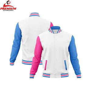 OEM American College Style Letterman chaqueta de poliéster personalizado béisbol invierno Logo Casual uniforme personalizado Varsity para hombres chaqueta - Product Image 6