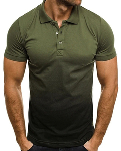 Camiseta de hombre Casual de secado rápido de manga corta de moda Tops camisas de hombre cuello vuelto hombre Polos - Product Image 3