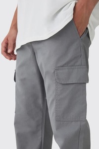 OEM/ODM Pantalons de survêtement pour hommes 100% coton Logo imprimé en relief 3D personnalisé Gris uni Streetwear Léger Écologique Respirant - Product Image 6