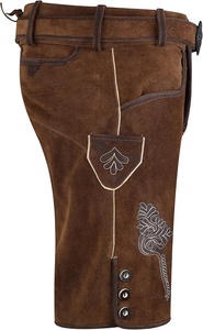 Pantalones Bávaros Lederhosen Trachten para Hombre, Talla Grande, Resistentes al Viento, con Bordado de Gamuza y Patrón Kneibund - Product Image 6