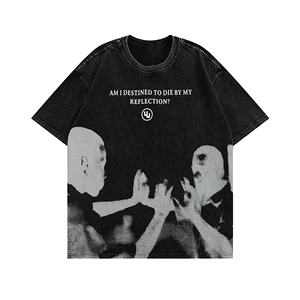 Camisetas de algodón para hombre, ropa de calle holgada de manga corta de gran tamaño, camisetas Unisex, ropa Vintage Y2K con lavado ácido, camiseta boxy fit - Product Image 1