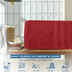Extra Large 100% Cotton Bath Sheets Towel Sets High Quality Home Use Hotel Solid Color Superior Water Quick-Dry Compressed - Product Image 4