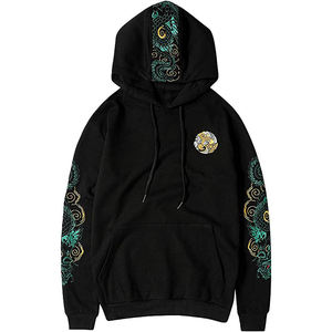 Sweats à capuche d'impression bouffante de vente directe d'usine nouveauté vêtements d'extérieur sweats à capuche d'impression bouffante de couleur unie - Product Image 1