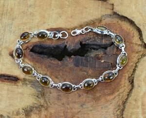 Yellow <b>Tourmaline</b> 925 Sterling Silver Adjustable <b>Bracelet</b> 11 Gemstone Handmade Jewelry Elegant Gift For Women - Product Image 6