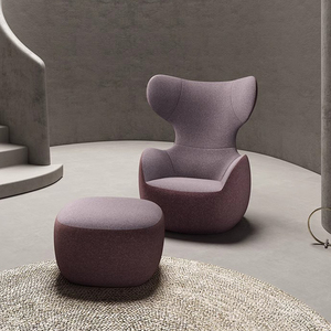 कार्यालय लिविंग रूम के लिए समकालीन एकल सीट सोफे कुर्सी कार्यशाला रिसेप्शन के लिए रचनात्मक फैशनेबल एकल सोफा - Product Image 2