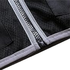 2025 Unisex Canvas Polyester <b>Reflective</b> Waterproof Windproof Breathable Workwear <b>Vest</b> Men Winter Season Washed Techniques - Product Image 4