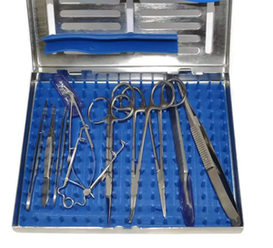 Kit de Instrumentos Quirúrgicos Oftálmicos Veterinarios SERGLAB, Manual, Acero Inoxidable 304, Certificado CE Clase I, Microquirúrgico para Caballos - Product Image 1