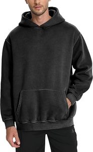 Sudaderas con capucha informales de invierno para hombre, ropa de moda de Color sólido, ajuste Regular, forro polar de algodón 100%, transpirable, ecológico - Product Image 2