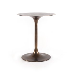 Table d'appoint en aluminium durable avec plateau rond, style nordique, pour salon et chambre à coucher - Product Image 2