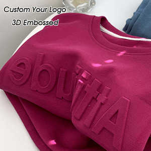 Sweat-shirts à logo en relief 3D personnalisés, sweat-shirt oversize d'hiver pour les commandes en gros - Product Image 4