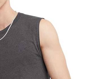 Camisetas sin mangas XL de alta calidad para hombre, camisetas de gimnasio de Color sólido hechas a medida, camisetas transpirables tejidas con estampado al por mayor - Product Image 6