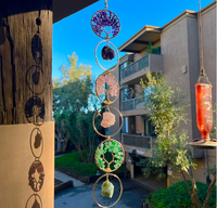 Feng Shui arbre de vie 7 pierres Chakra cristal brut pierres précieuses décoration murale Yoga méditation ornements suspendus