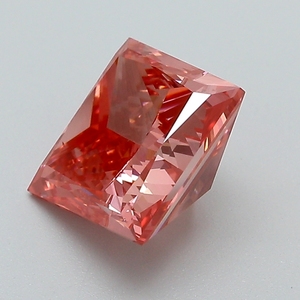 Diamant rose vif fantaisie certifié IGI, cultivé en laboratoire, taille princesse, diamant non monté pour la vente en gros de bijoux fins - Product Image 4