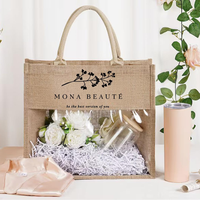 Sac fourre-tout classique en toile de jute naturelle, motif lettres, style Vietnam, idéal pour les achats, la décoration ou comme cadeau, avec fermeture éclair – Vente en gros à prix réduit