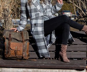 Premium Leather Canvas Luxury <b>Backpack</b>-Breathable & Eco-Friendly Laptop Travel School <b>Backpack</b> OEM Supplier LCBP-0193 - Product Image 3