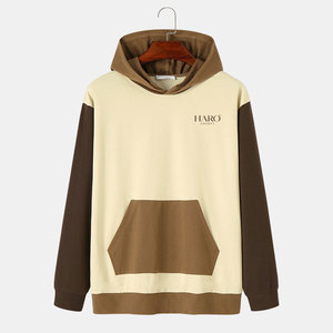 Sudadera con capucha para hombre, elegante y a la moda, de mezcla de algodón, con logo y talla personalizados, con un aspecto moderno y suave para uso diario. - Product Image 1