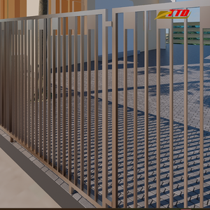 Clôture en fer forgé de qualité supérieure avec composants traités thermiquement, finition peinte en poudre pour une résistance accrue en extérieur et une beauté architecturale - Product Image 4